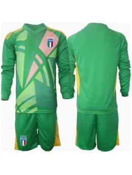 Billige Italia Keeper Bortedraktsett Barn EM 2024 Langermet (+ Korte bukser)